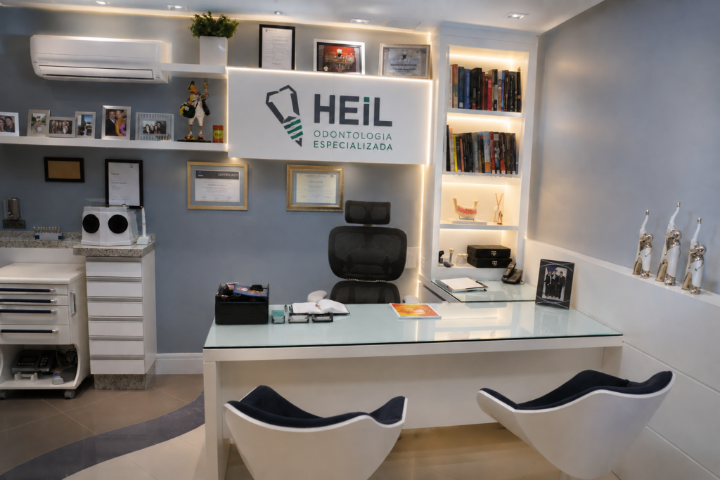 Recepção da Heil Odontologia Especializada em Brusque - SC